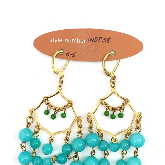 David Aubrey beaded chandelier lever back earrings - Picture 4 of 4